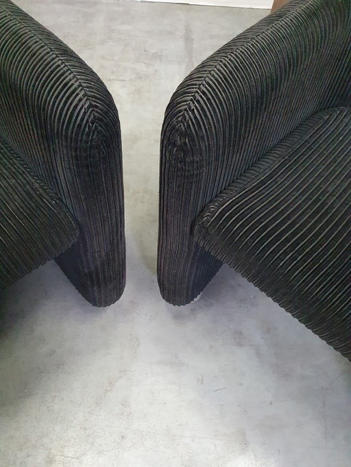 2x Vintage Eugenio Gerli Tecno mobile lounge chair