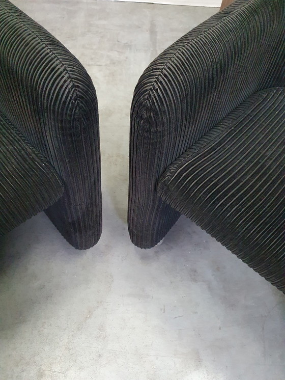 Image 1 of 2x Vintage Eugenio Gerli Tecno mobile lounge chair
