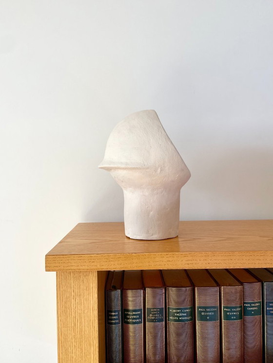 Image 1 of French contemporary ceramic lamp, "Saturno" by Renzo Maar