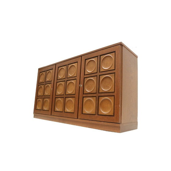 Image 1 of Brutalist Belgisch dressoir van Gerhard Bartels uit de jaren ’70