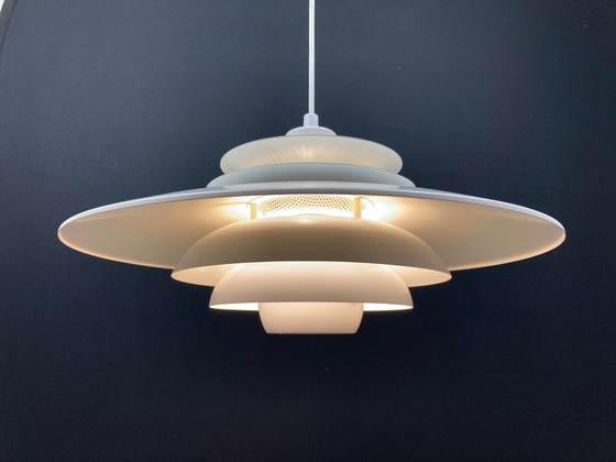 Image 1 of Large Vintage Scandinavian Hanging Lamp - Verona 1012-H - Kurt Wiborg - Jeka Metaltryk - 1980