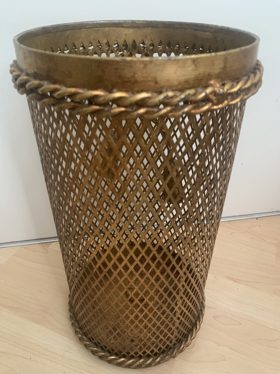Image 1 of Regenschirmständer Schirmständer Papierkorb Umbrella stand rack paper basket im Hollywood Regency Style Li Puma Firenze Italy