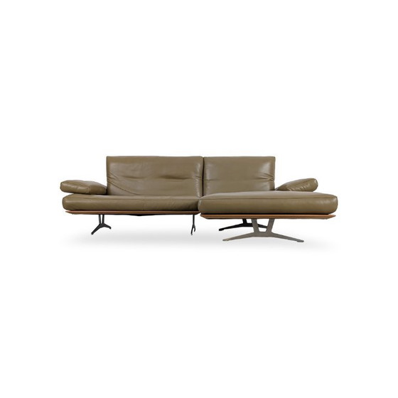 Image 1 of Original Koinor Marylin corner sofa, leather sofa, designer couch, green