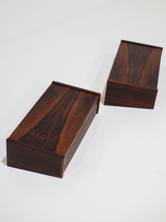 Tables de nuit flottantes Palissandre Danois Années 1960 – Wood (photo 4 of 8)