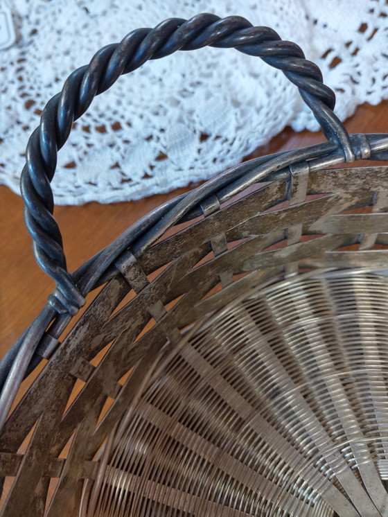 Image 1 of Panier à pain plaqué argent