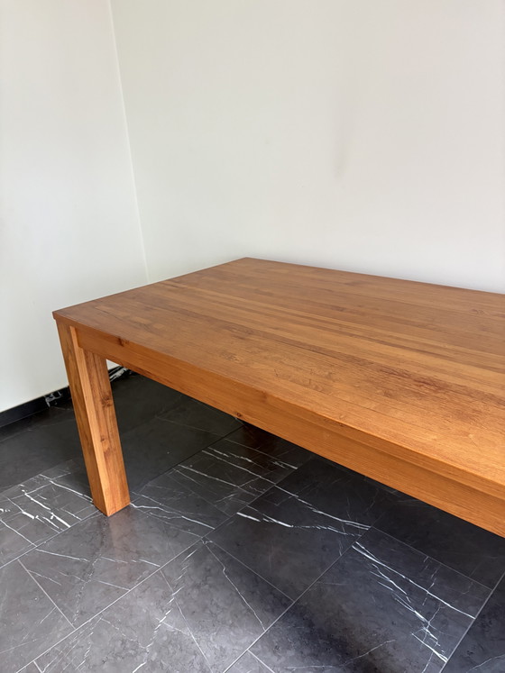 Solid wood table - 1990s vintage - designer piece – Dining tables (photo 5 of 10)