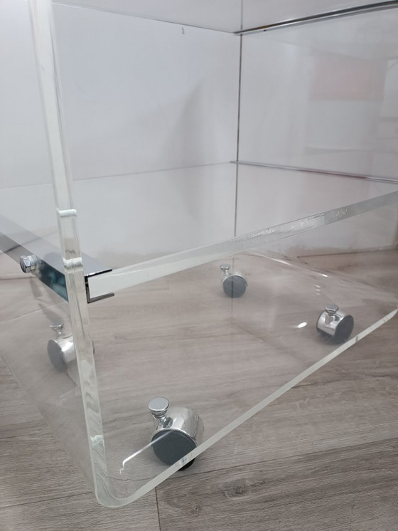 Image 1 of Mesa con ruedas de David Lange para Les invisibles du Marais, años 70