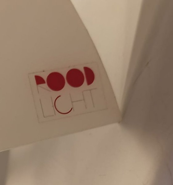 Image 1 of Rood Licht Memphis Milano style geometric table lamp 