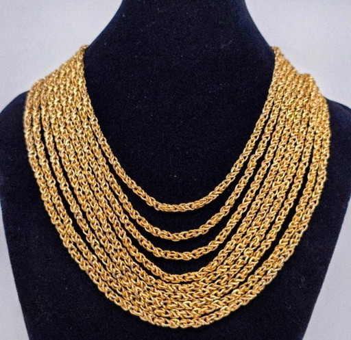 Vintage DIOR necklace – Christian Dior 1968 multi strand necklace