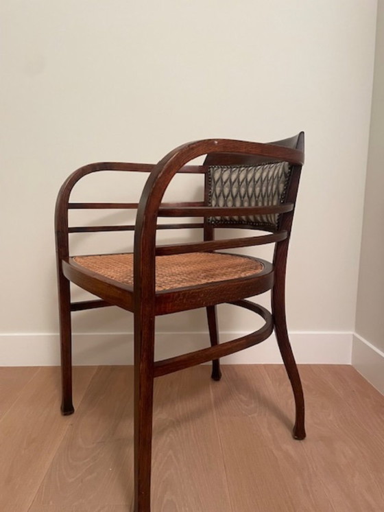 Image 1 of Thonet Fauteuil van Otto Wagner nr6514 Wiener Werkstätte