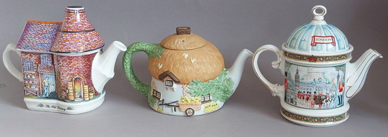 Image 1 of Ensemble de théières en céramique vintage - Royaume-Uni 1960-1970