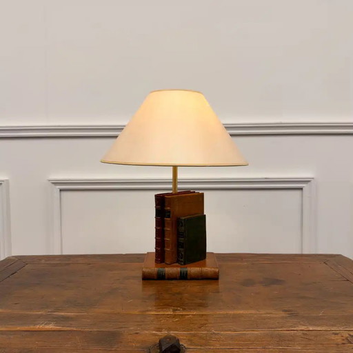 Lampe de table classique livres anglais