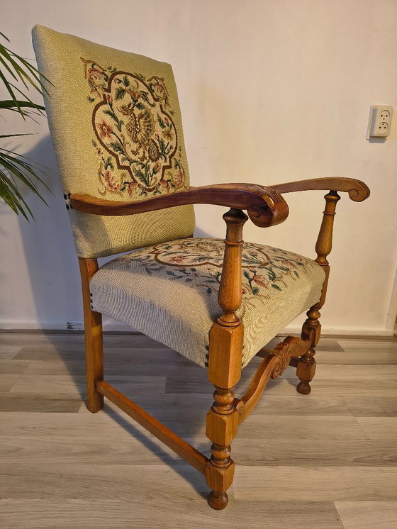 Image 1 of Antique armchair / knight's chair from 1890