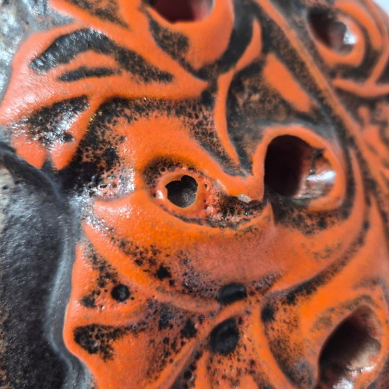 Image 1 of BELANGRIJKE VINTAGE KERAMISCHE LAMP UIT 1970 MET DUBBELE ONTSTEKING, JAREN 70, WEST-DUITSLAND