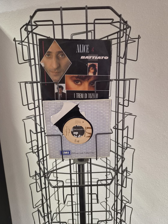 Porte-disques ou porte-cartes postales – Porte-revues, Metal, Plastic (photo 4 of 7)
