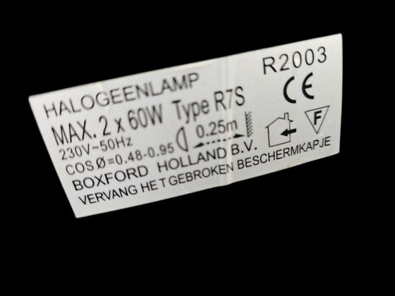 Image 1 of Boxford Holland - Jan des Bouvrie - lampe de table - laiton - métal - signée - années 1980