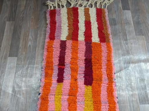 Tapis berbères veelkleurige en laine 400cmx100cm