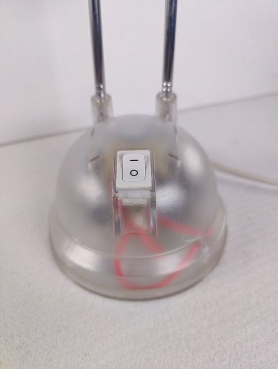 Image 1 of IKEA Espressivo jaren 1990 telescopische bureaulamp, transparant