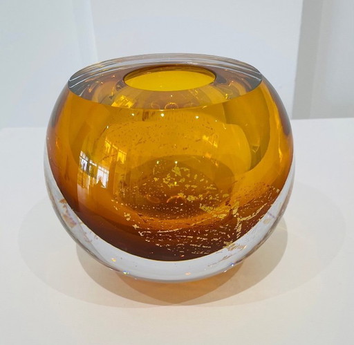 Unique glass object “TOPAZ” by George Broft 