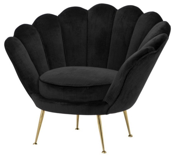 Image 1 of Eichholtz designer armchair Trapezium black