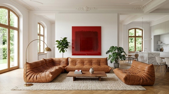XXL Ausführung - exklusive Farbfeldmalerei abstrakt Rotwein Farben auf 5 mm Acrylglas 140x140 cm – Kunstdrucke (photo 2 of 9)