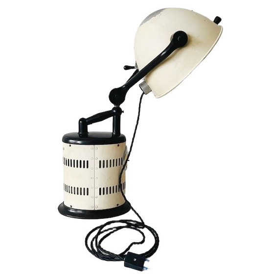 Image 1 of Vintage Industrial table lamp Hanau design lamp 1930s