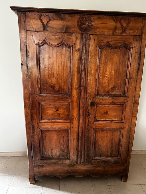 Antique 2-door cabinet Louis XIV