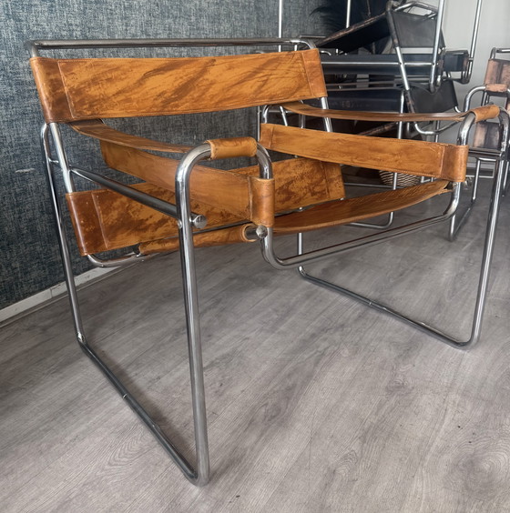 Image 1 of Chaise Wassily vintage, design de Marcel Breuer, produite par Fasem