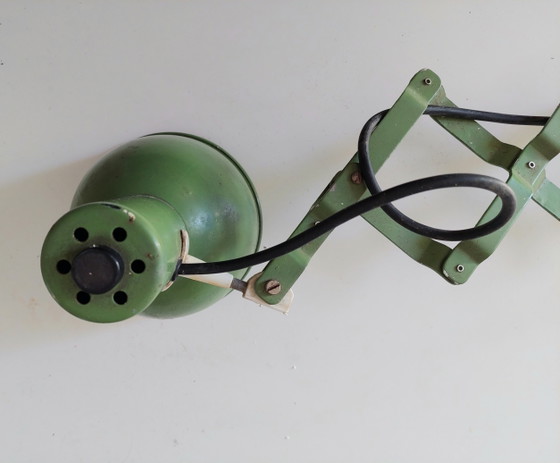 Image 1 of 1940'S Industrial Scissor Wall Light.