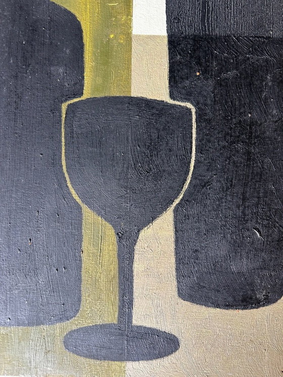 Image 1 of huile sur panneau double face 