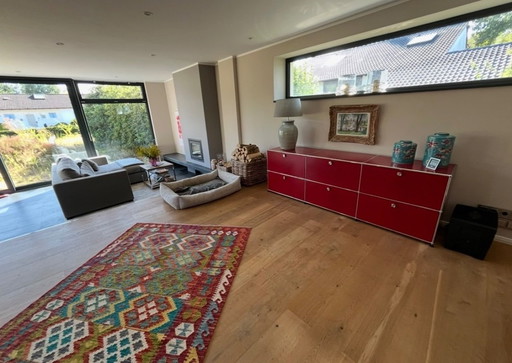 USM Haller sideboard red