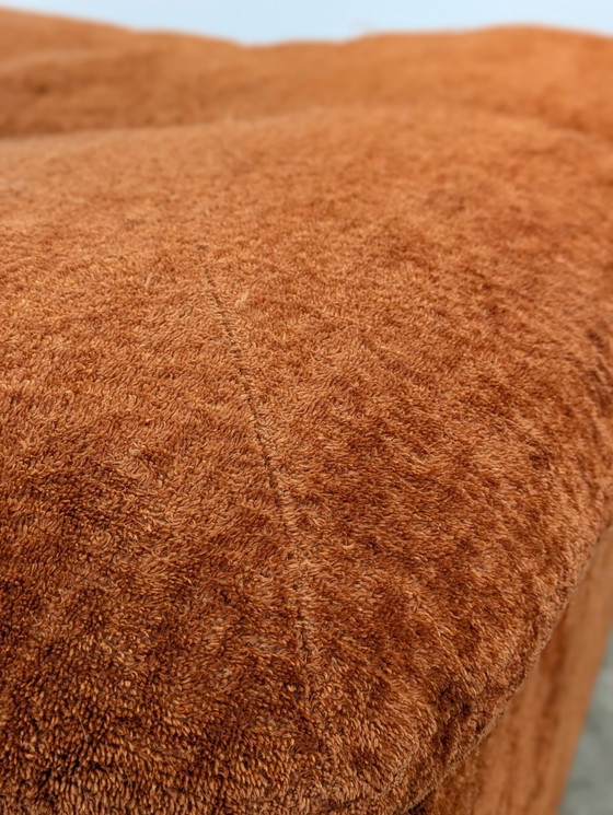 Image 1 of Tavolino da caffè con poggiapiedi coordinato - design italiano vintage