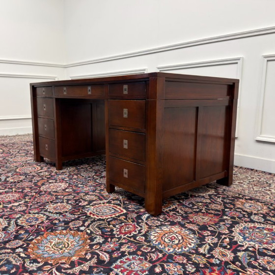 Bureau Eichholtz anglais classique – Bureaux, Métal, Bois (photo 6 of 17)