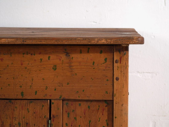 Antique kitchen cabinet with floral details (c.1920) #7 – Storage cabinet, Rustic (photo 21 of 40)