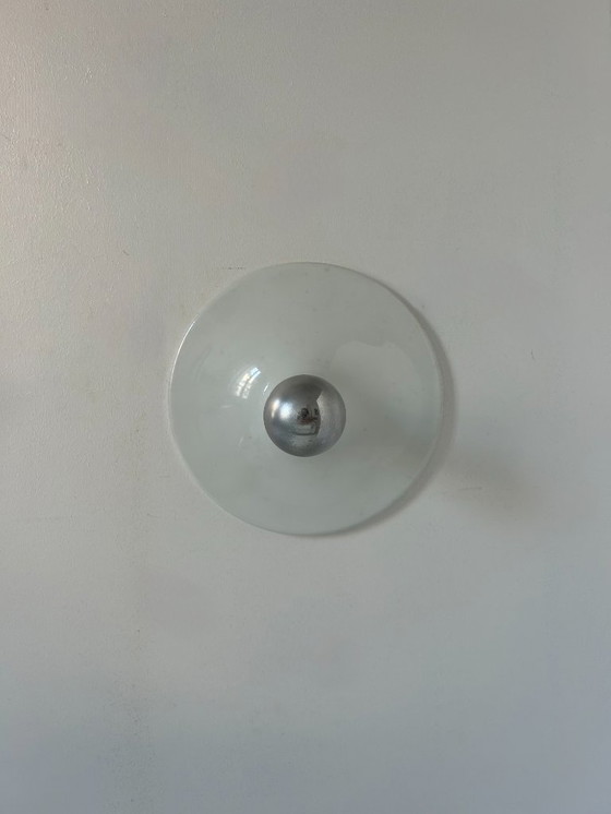 Image 1 of Coppia di applique vintage, metallo laccato bianco, Italia 1970.