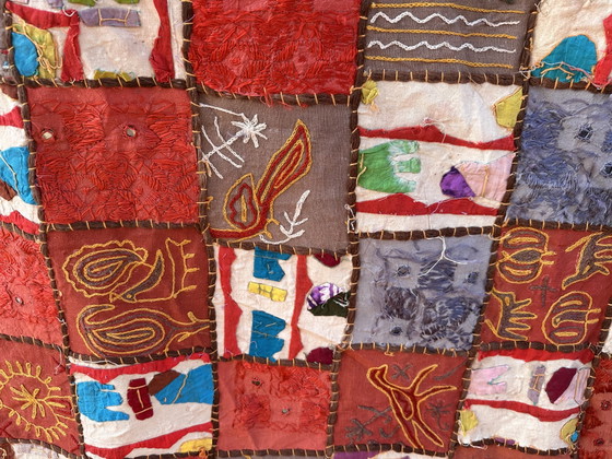 Authentic handmade wall hanging from Turkey – handgemaakt, Wall decoration, Cotton, Textile (photo 5 of 8)