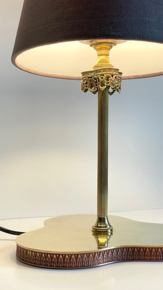 Image 1 of LAMPADA VINTAGE Clover IN OTTONE MASSICCIO