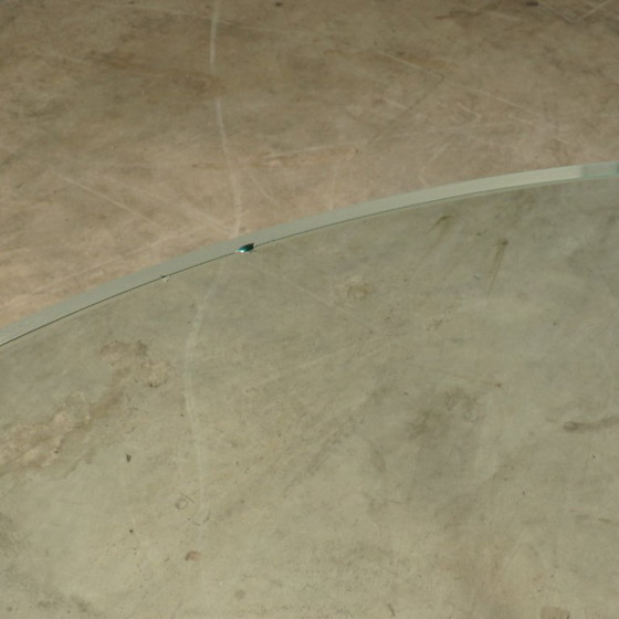 Vintage Aluminium Coffee Table – Knut Hesterberg For Ronald Schmitt – 1960s – Glass (photo 12 of 12)