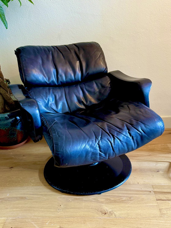 Image 1 of Black Saturn Chair by Yrjö Kukkapuro for Haimi, Finland