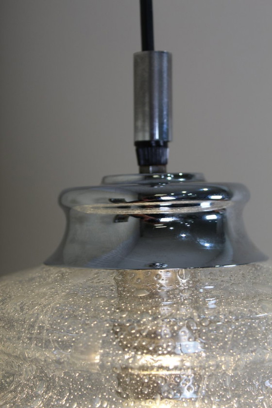 Image 1 of Lampada a sospensione in vetro vintage