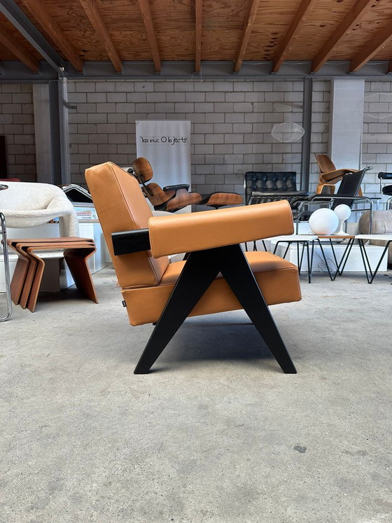 Poltrona Cassina Capitol Complex, Pierre Jeanneret (disponibilità: 2) – Poltrone, Pelle, Legno (photo 2 of 5)