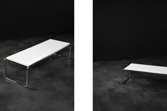 Image 1 of Niedriger Couchtisch der italienischen Mid Century Moderne Laccio Kiga von Marcel Breuer für Gavina, 1960er Jahre