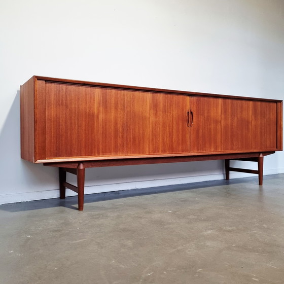 Image 1 of X-Large teak sideboard by Omer Lefevre, Belgium 1960
