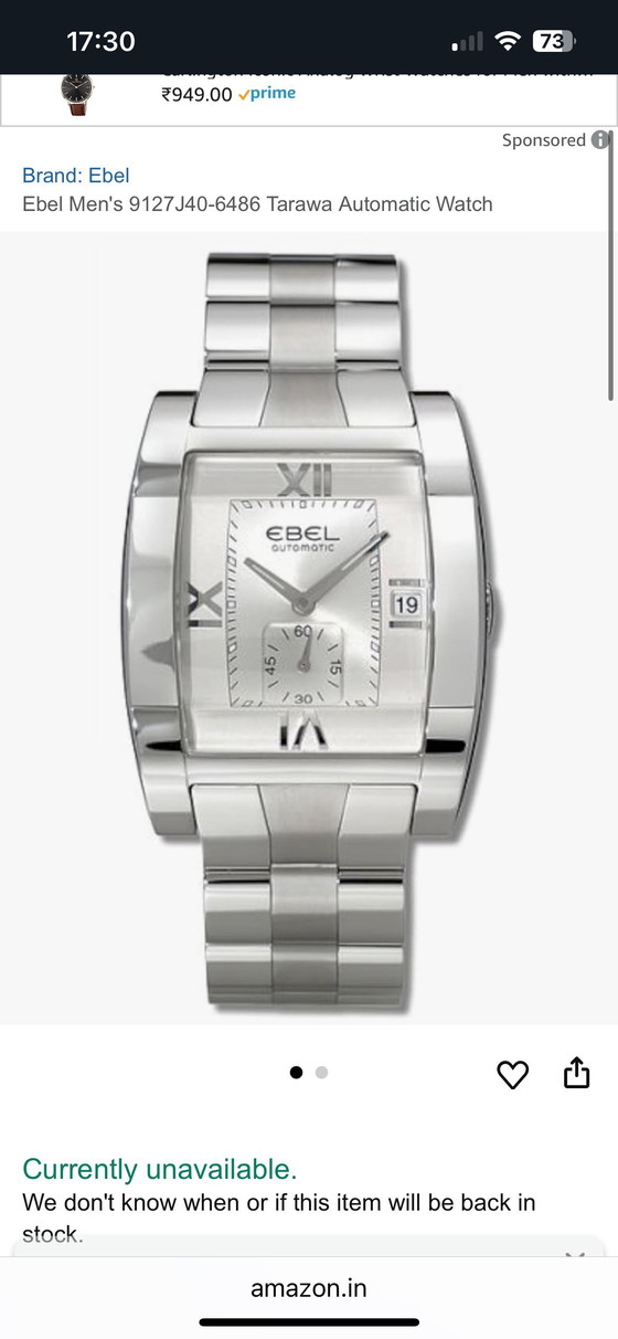 Image 1 of EBEL Herrenuhr