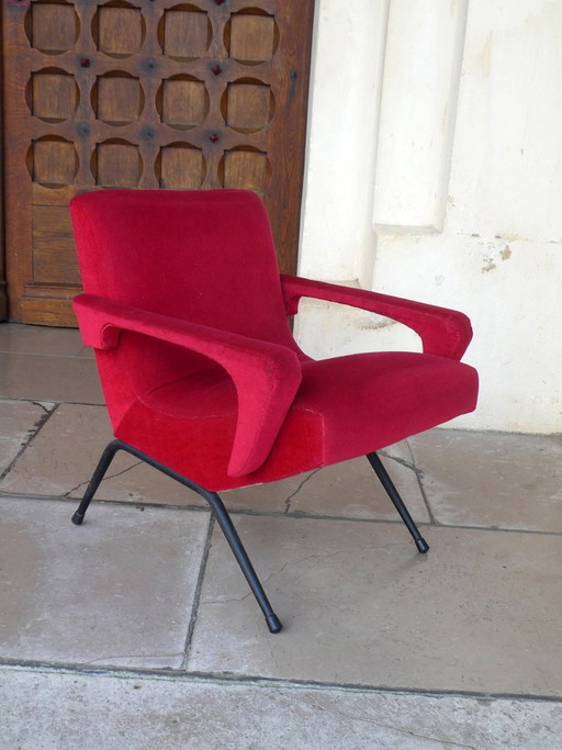 Sessel von Maurice Cabrol für Malita, Frankreich, 1950