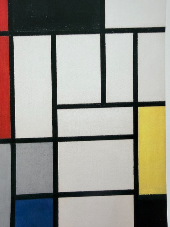 Image 1 of Piet Mondrian (1872–1944), Composizione con rosso, nero, giallo, blu e grigio, 1921, Stampato nel Regno Unito
