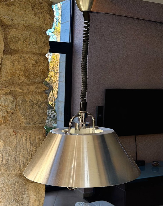 Image 1 of Lampada a sospensione Rise and Fall Mid-Century, attribuita a Jo Hammerborg per Fog & Mørup, anni '70