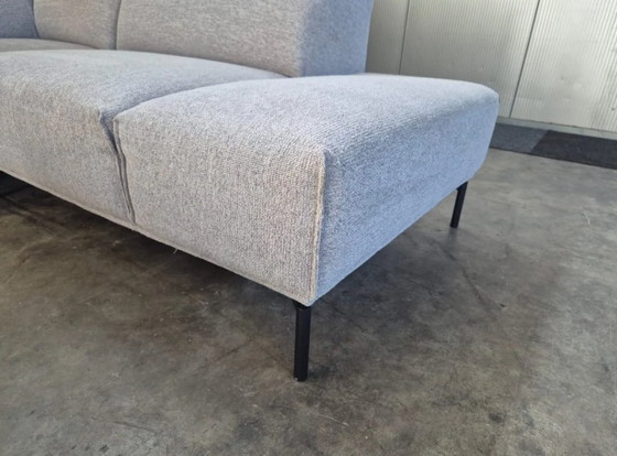 Canapé d'angle modulable Montel avec ottoman, textile gris, Canapés modulables, Métal, Modern (photo 3 sur 11)