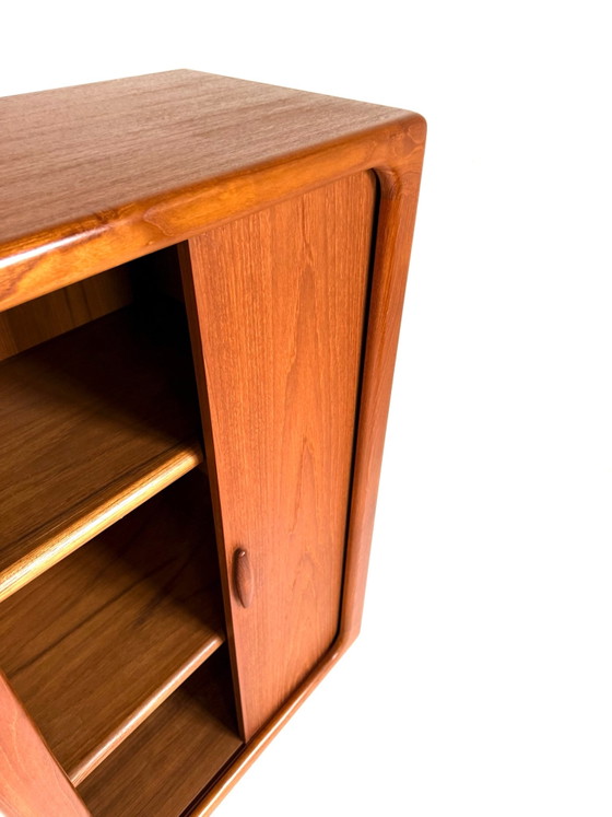 Vintage Deense  teakhouten highboard, Dyrlund ‘80, Wandkast, Bruin (foto 6 van 10)