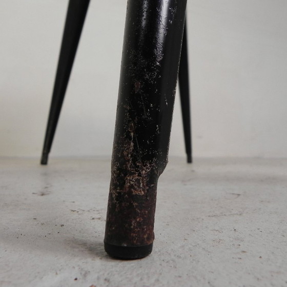 Image 1 of Henri Julien bistro table, Model Tolix T55 with Formica top, 1950s